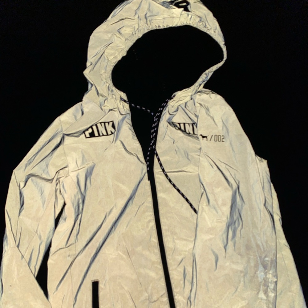 Limited edition pink reflective windbreaker